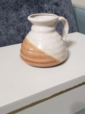 Cream and Tan Speckled No Spill Mug - Rustic Home Dining